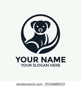 dog logo design, symbol, business icon design, fox logo, vector illustration,silhouette.eps