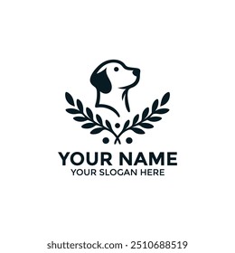 dog logo design, symbol, business icon design, fox logo, vector illustration,silhouette.eps