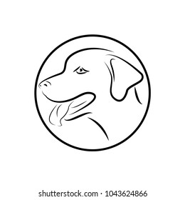 dog logo design template