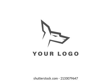 Dog logo - design template