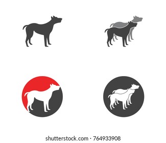 Dog logo design template