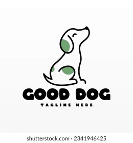 Dog logo design template. Animal logo concept. Pet Logo design concept vector
