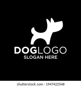 Dog Logo Design Template Inspiration, Vector Illustration, Modern, Minimalist.	