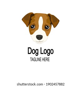 Dog logo design template. Logo for pet shop,veterinary clinic,pet store. Flat style design. Vector illustration.