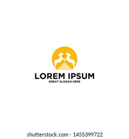 Dog logo design template. vector illustration - Vector