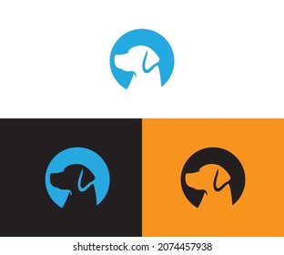 Dog logo design template vector
