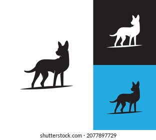 Dog logo design template vector 