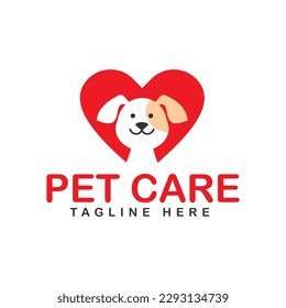 Dog logo design template vector illustration
