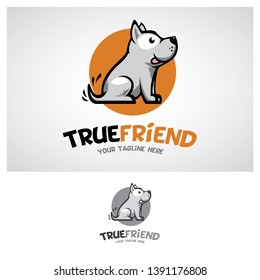 dog logo design template, you can use  this logo for pet shop, pet care, your dog club, dog lover, etc. - Vector.