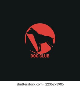 Dog logo design of vactor