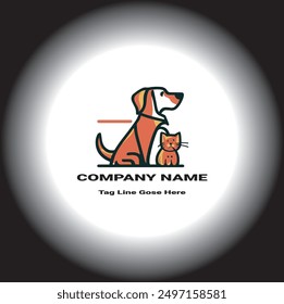 Dog Logo Design With Vector