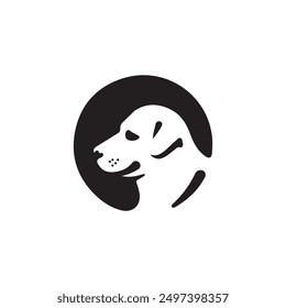 Dog logo design vector for business, Dog, cat paw icon. Zoo, vet logo element. Paw print vector symbol