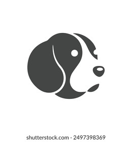 Dog logo design vector for business, Dog, cat paw icon. Zoo, vet logo element. Paw print vector symbol