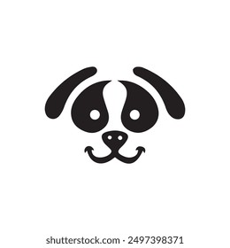 Dog logo design vector for business, Dog, cat paw icon. Zoo, vet logo element. Paw print vector symbol