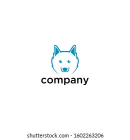 dog logo design vector graphic