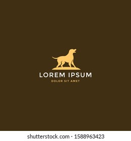 Dog logo design vector icon illustration