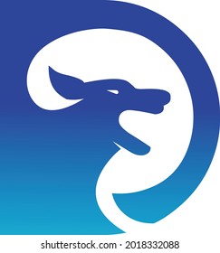 Dog logo design vector illustration 