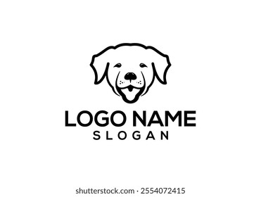 Dog logo design vector illustration.