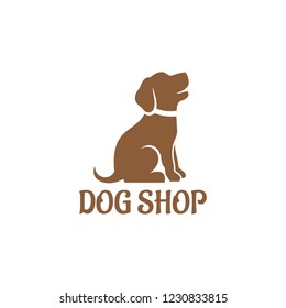 Dog Logo design vector template. Home pets care veterinary clinic Logotype concept icon