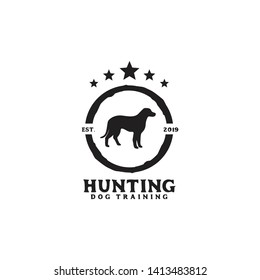 Dog logo design vector template