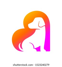 Dog Logo design vector template. Home pets care veterinary clinic Logotype concept icon