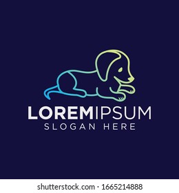 Dog Logo design vector template.