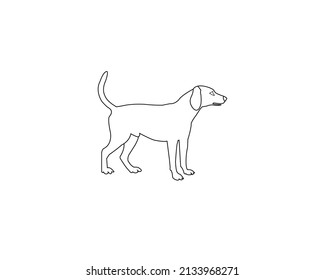 Dog logo design vector template