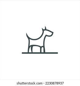 Dog logo Design Vector Template. Dog icon logo vector