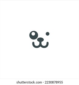 Plantilla vectorial de diseño del logotipo del perro. Vector del logotipo del icono del perro