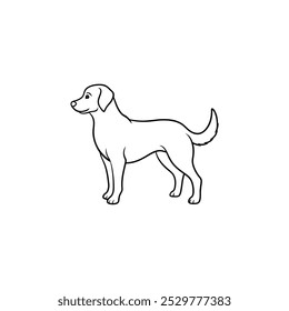 Dog logo design vector template