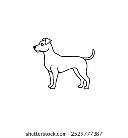 Dog logo design vector template