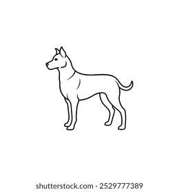 Dog logo design vector template