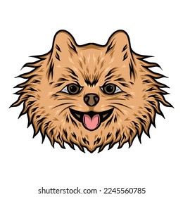Dog Logo Design Vintage Emblem Vector illustration Badge Symbol Icon