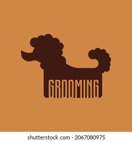dog logo for grooming or fashion