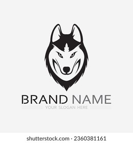 Dog logo and icon animal vector illustration design graphic