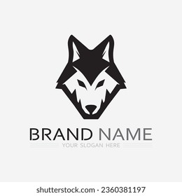 Dog logo and icon animal vector illustration design graphic