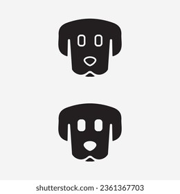 Dog logo and icon animal vector illustration design graphic