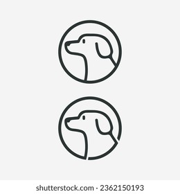Dog logo and icon animal vector illustration design graphic