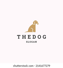 The dog logo icon design template vector illustration