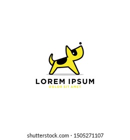 Dog logo and icon design vector.
