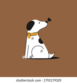 Dog logo and icon design vector.