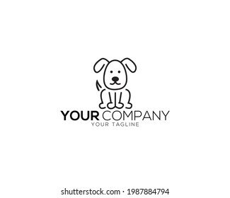 Dog logo and icon design vector.