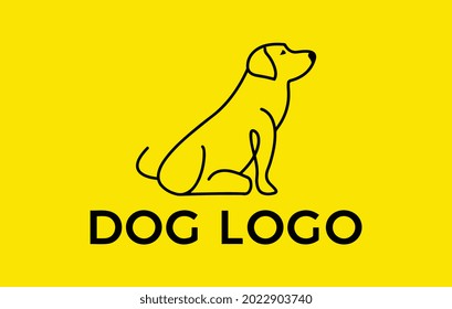 Dog logo and icon design vector.