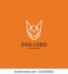 Dog logo icon design vector 