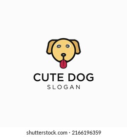 Dog logo icon design vector 