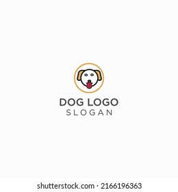 Dog logo icon design vector 
