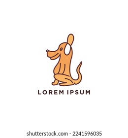 Dog logo and icon design vector.
