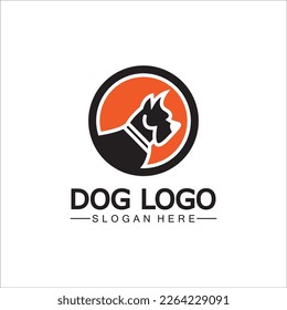 Dog logo and icon design vector illustration