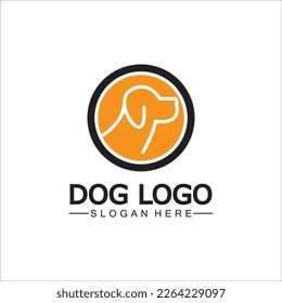 Dog logo and icon design vector illustration
