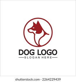 Dog logo and icon design vector illustration